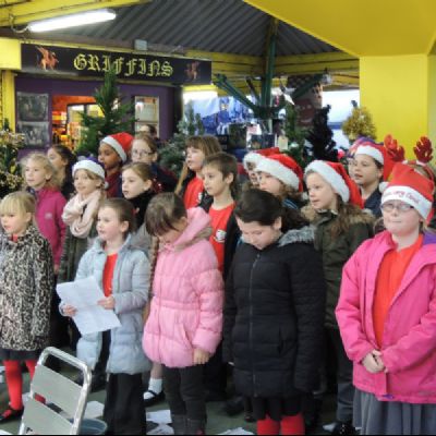 Market Place carol singing 2015